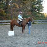 Daisy is quickly becoming a lesson favorite! Kids and adults all seem to love her. She likes to ride western as well as english. She is a looker and a sweetie pie. 